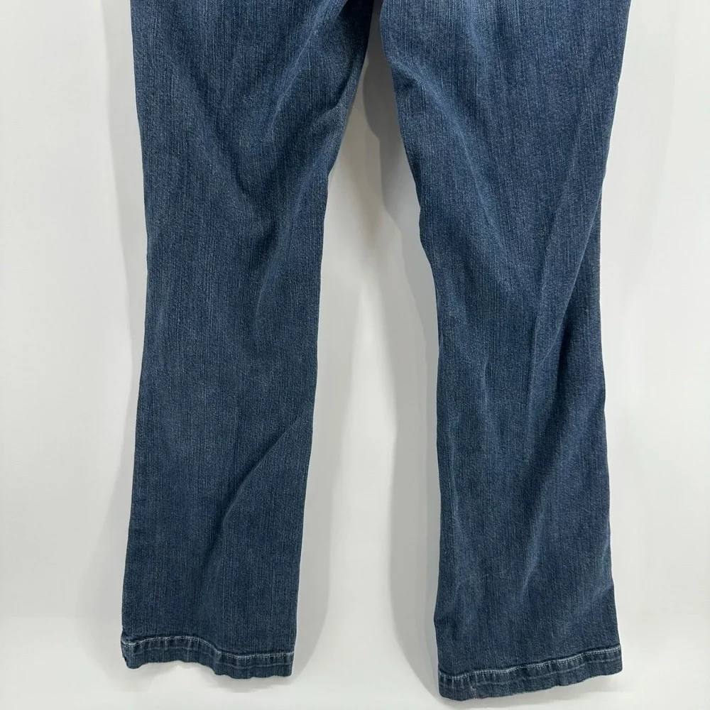 GAP Jeans Womens 10 Long Blue Denim Long & Lean Bootcut Leg Stretch Outdoor